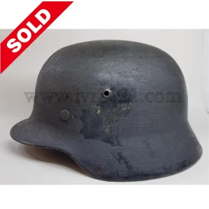 Luftwaffe m35 German Helmet Rough Paint with Liner and Signed