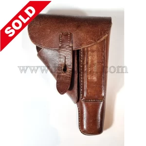 Akah Walther PP holster brown reversed closing strap, Rare! ww2