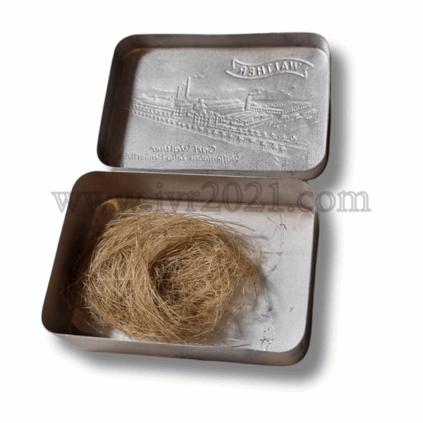 Mint Walther Zella Mehlis cleaning tin (with horsehair) - Image 3