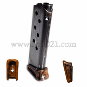 Walther PPK Magazine 7,65mm, Thick lip marbled brown, Zella Mehlis style