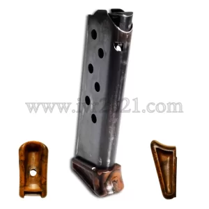 Walther PPK Magazine 7,65mm, Thin lip marbled brown, Zella Mehlis style
