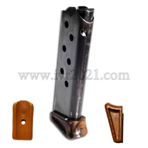 Walther PPK Magazine 7,65mm, No lip solid brown, Zella Mehlis style