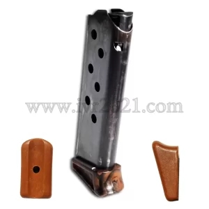 Walther PPK Magazine 7,65mm, Slab Side solid brown, Zella Mehlis style