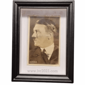 Adolf hitler signed postcard