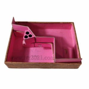 Walther PPK complete pink insert for cardboard box, PPK box insert