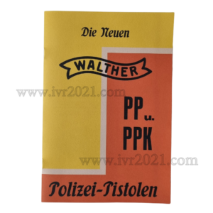 Walther PPK manual 1931. Long version with yellow red front page! PP also