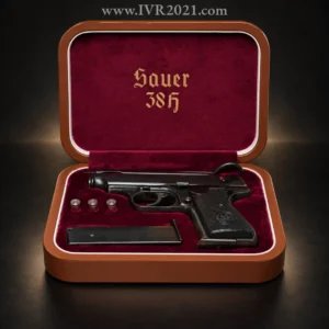 Pre order - Sauer 38H presentation case Brown/purple ww2 style!