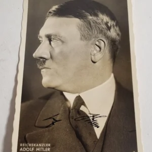 Adolf Hitler signed postcard