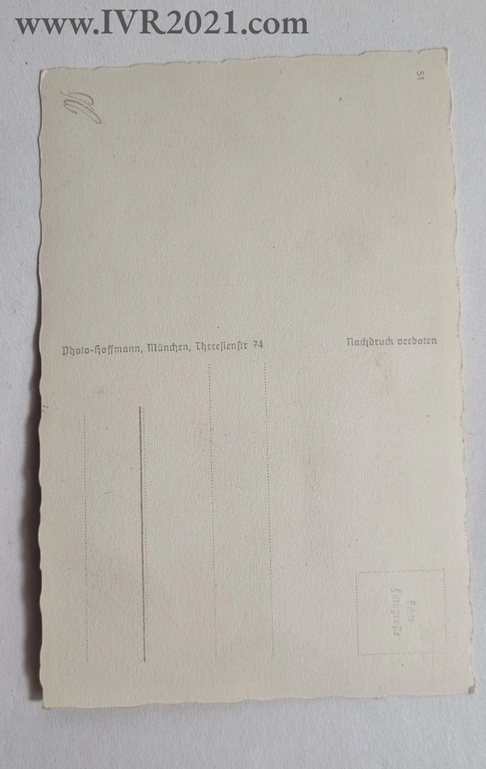 Adolf Hitler Signed postcard by Heinrich Hoffmann - Image 6