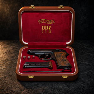 Walther PPK Premium Presentation Case Brown/red ww2 style!