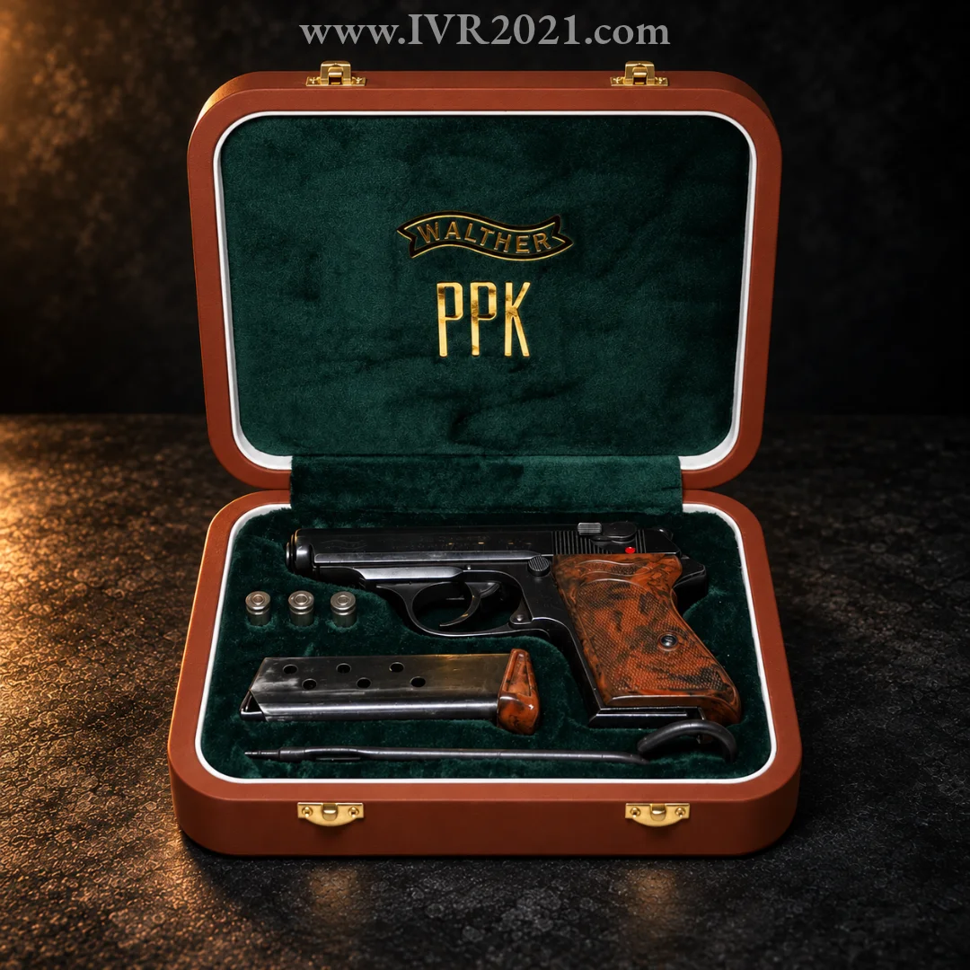 Walther PPK Premium Presentation Case Brown/Green ww2 style!