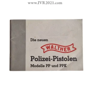 Nintendo style Walther pp/ppk manual Absolutely mint condition! from 1936