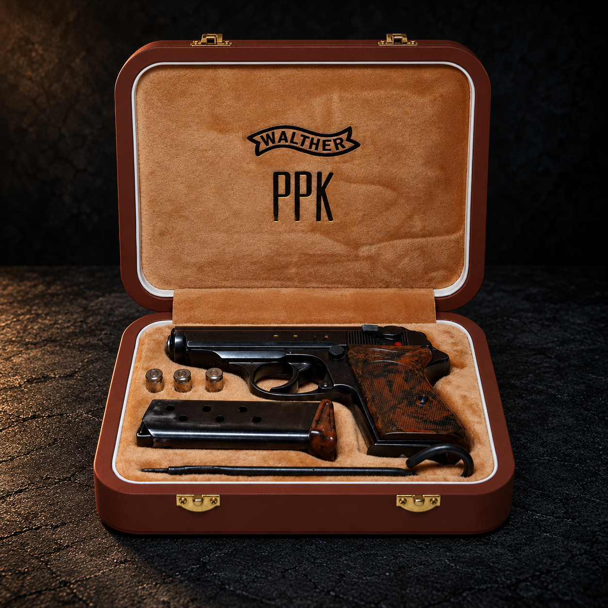 Walther PPK Premium Presentation Case Brown/Beige ww2 style!